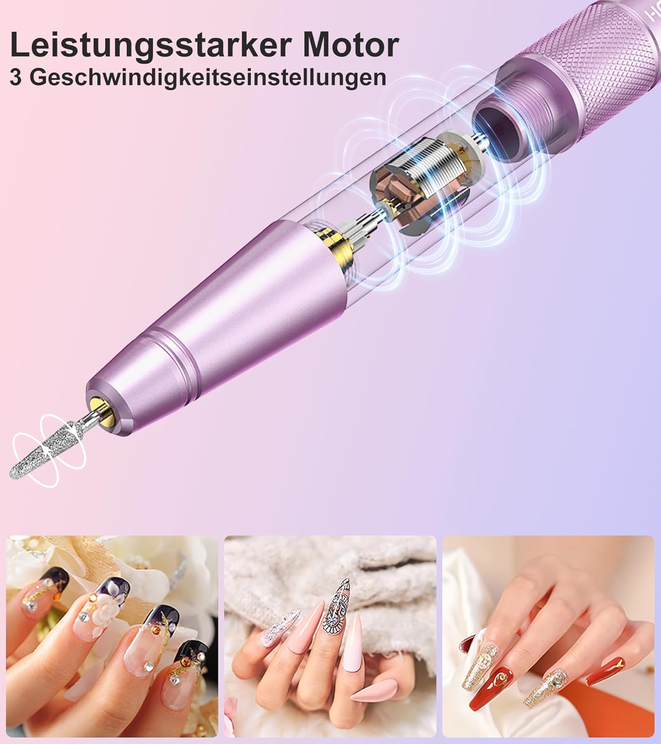 Thumbnail 1 de HEBECA Nagelfräser Set 12 in 1 akkubetrieben