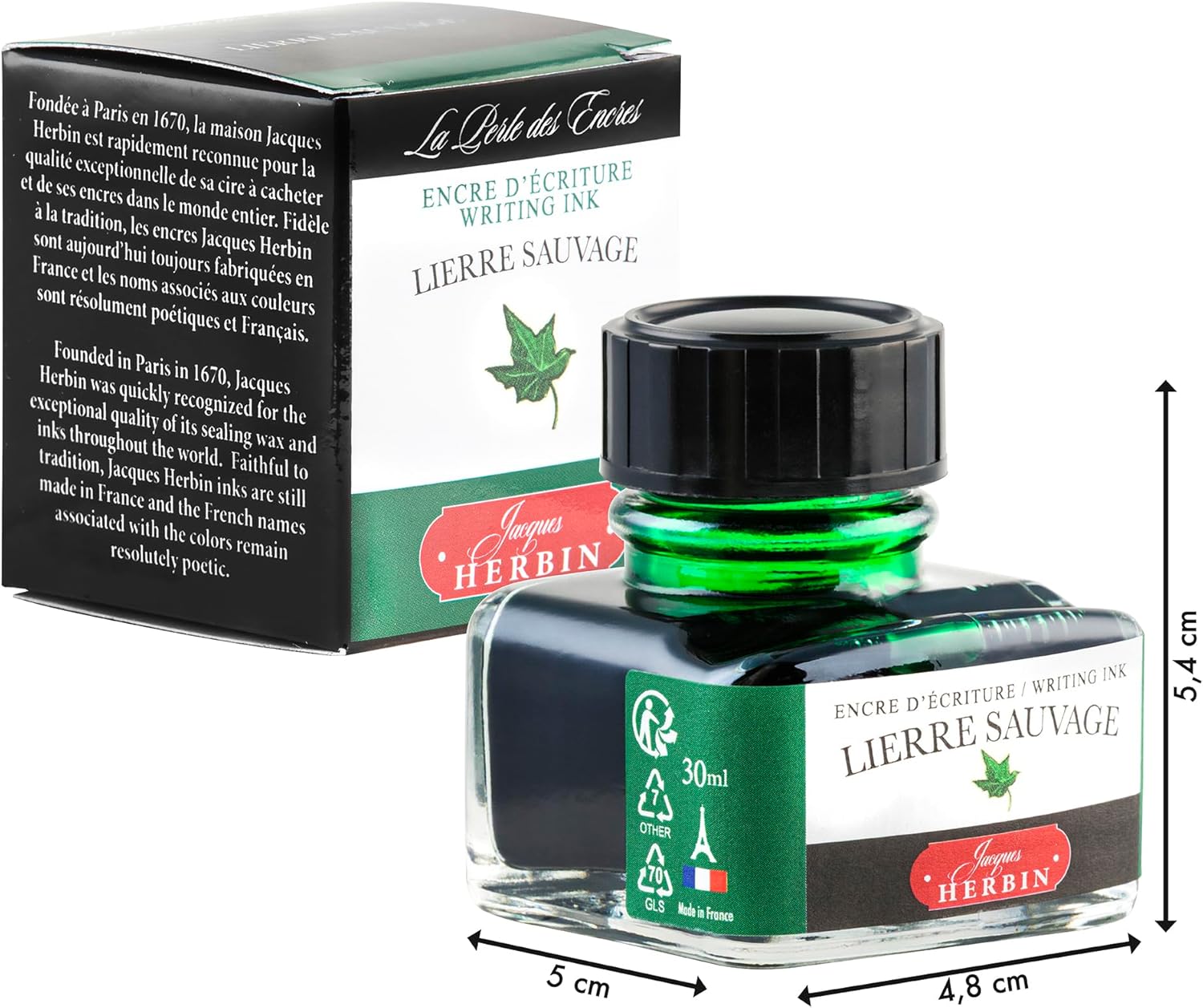 Thumbnail 1 de Herbin 13037T Inchiostro Edera Selvaggia – 30 ml, base acqua, non tossico