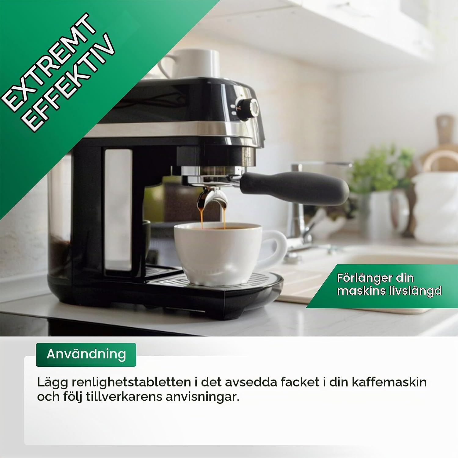 Detalle 2 de BIOHY rengöringstabletter för helautomatiska kaffemaskiner, 25 st