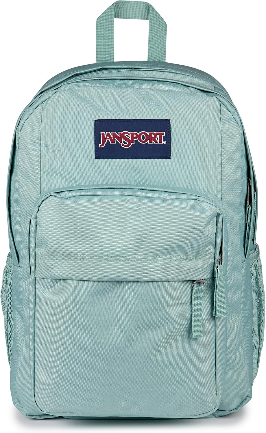 Detalle de JANSPORT Big Day Rucksack 26L – Großer Alltagsrucksack für Schule, Reisen & Freizeit (Faded Sage)