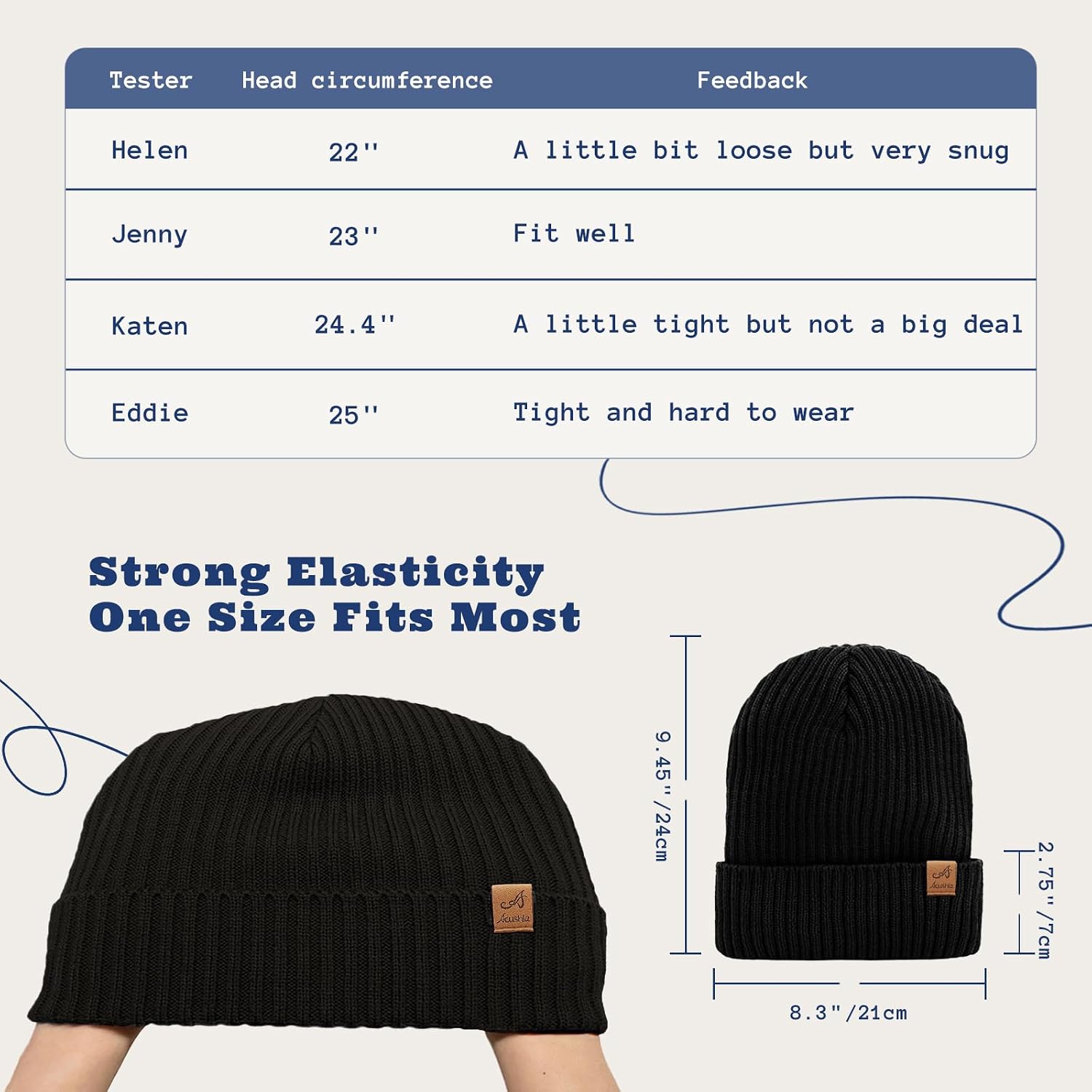 Thumbnail 3 de ACUSHLA Beanie Mütze 3-lagig wasserdicht
