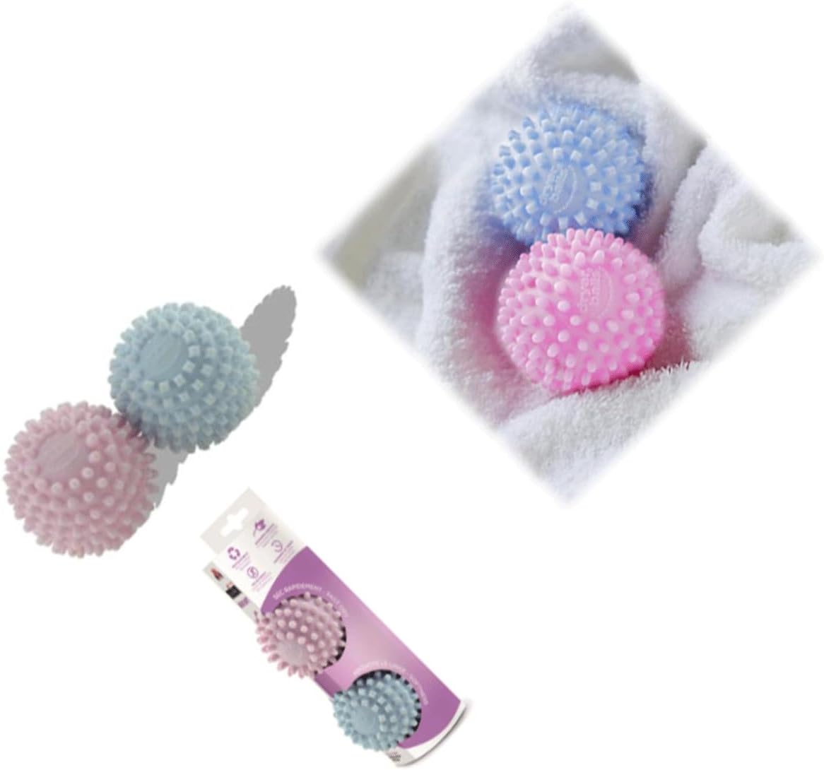 Detalle de Meliconi Bucato Soft droogballen, herbruikbaar en zonder parfum, set van 2