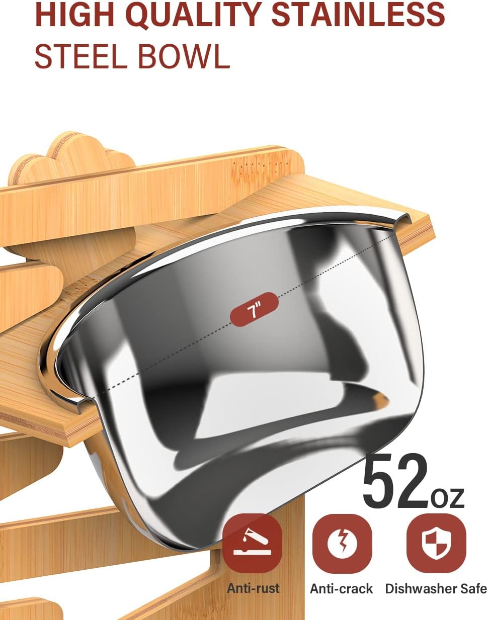 Detalle 2 de Vantic Vantic dog bowls, 8 height settings