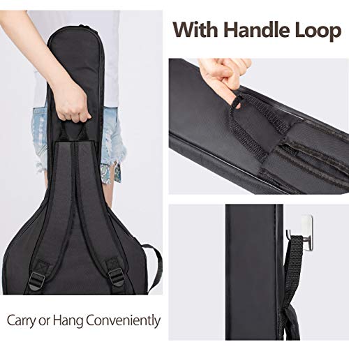 Detalle de CAHAYA Sac pour Guitare Électrique CY0225 – Étui rembourré 6 mm et sac à dos noir