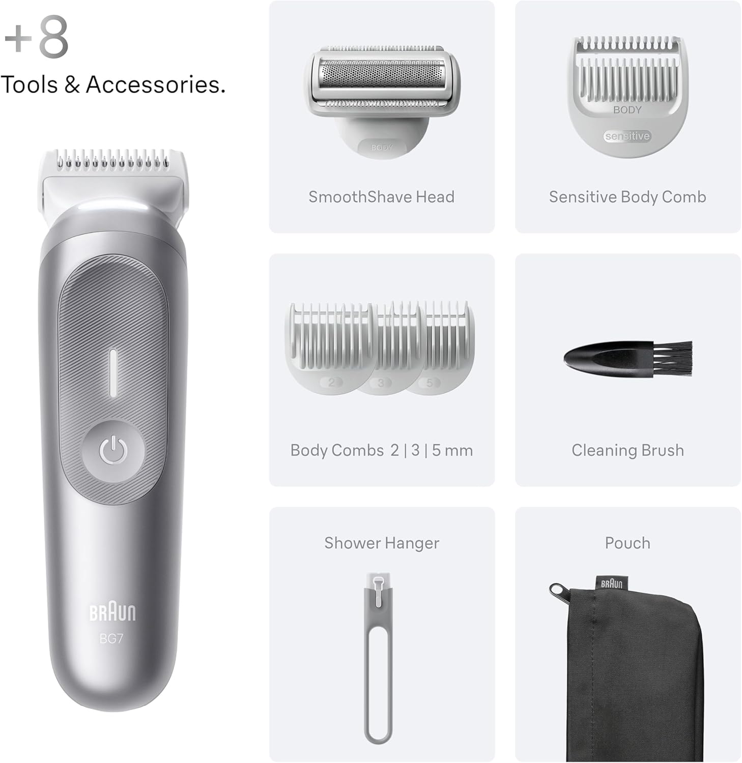 Thumbnail 6 de Braun Series 7 Body Groomer BG7555 100 min