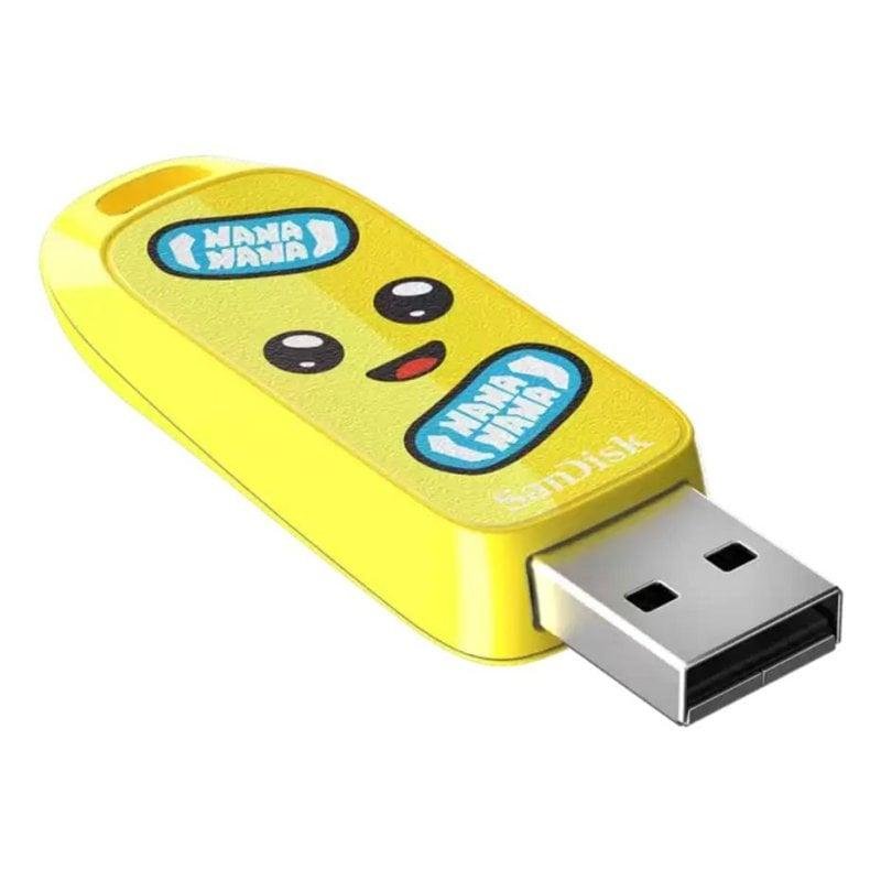 Thumbnail 2 de Memoria USB SanDisk SDCZIF-128G-G46 128GB USB 3.2 Gen 1 Amarilla sin tapa