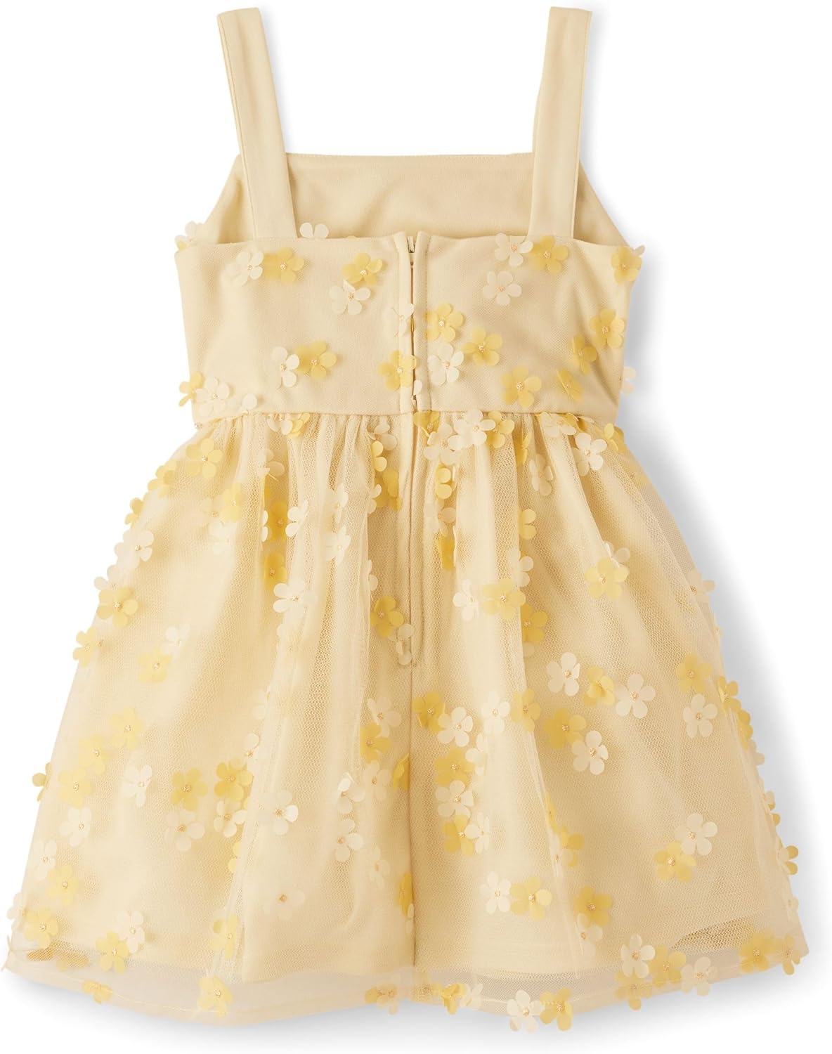 Detalle de The Children's Place Girls Dressy Dress, Sleeveless – Elegant Mesh Overlay Play Dress