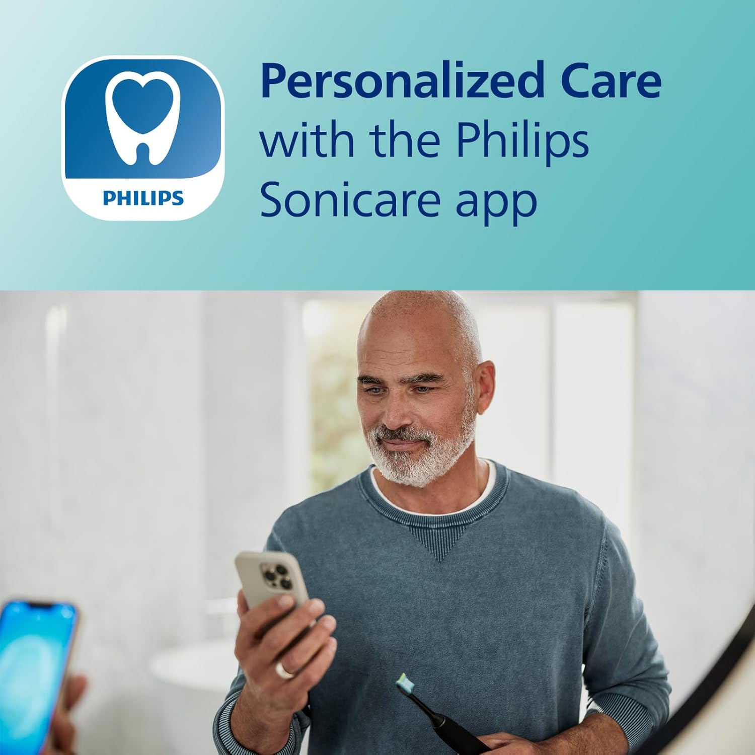 Thumbnail 4 de Philips Sonicare DiamondClean Smart 9300 Electric Toothbrush (HX9903/45) with App and Pressure Sensor