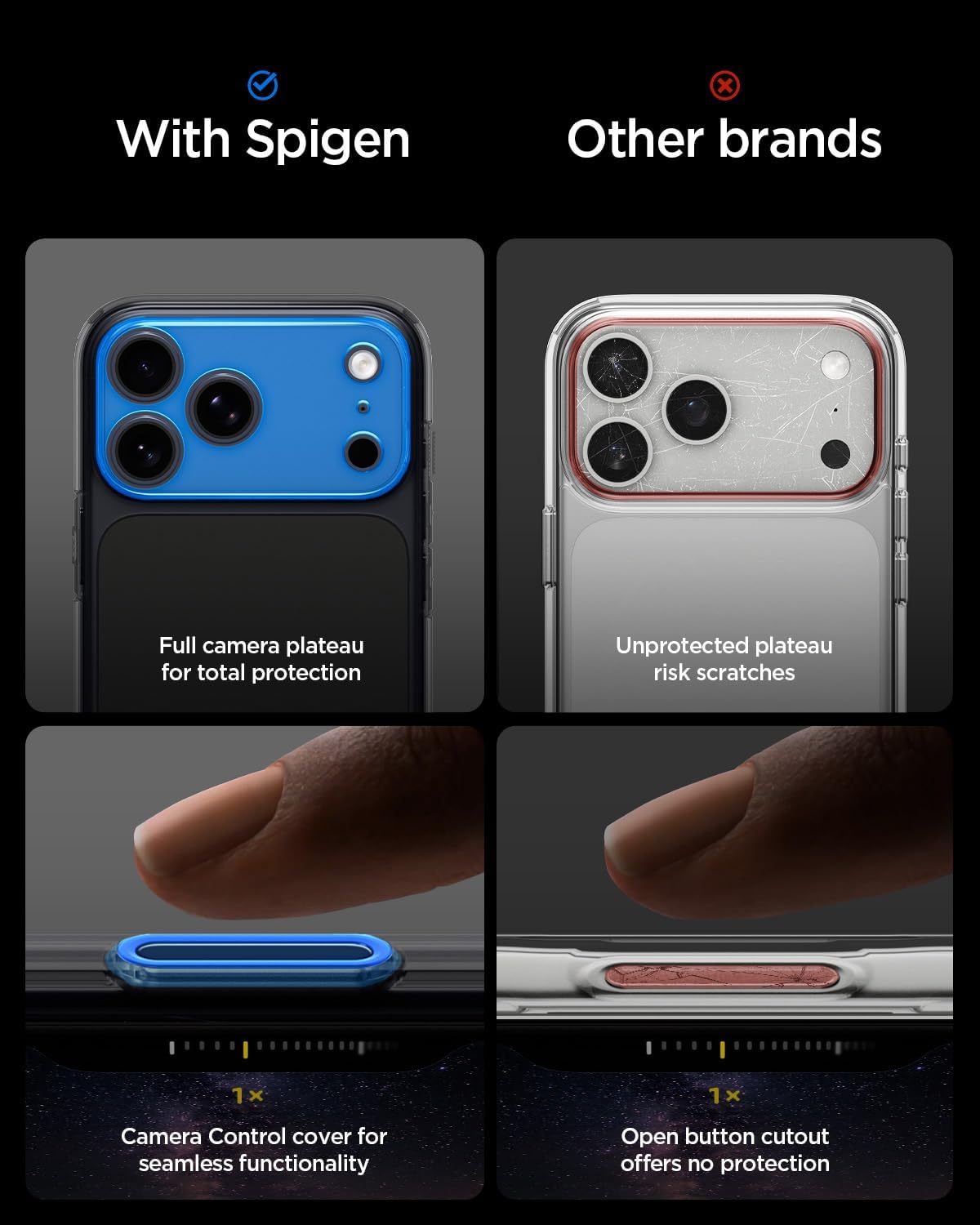 Detalle de Spigen Ultra Hybrid T MagFit for iPhone 17 Pro Max