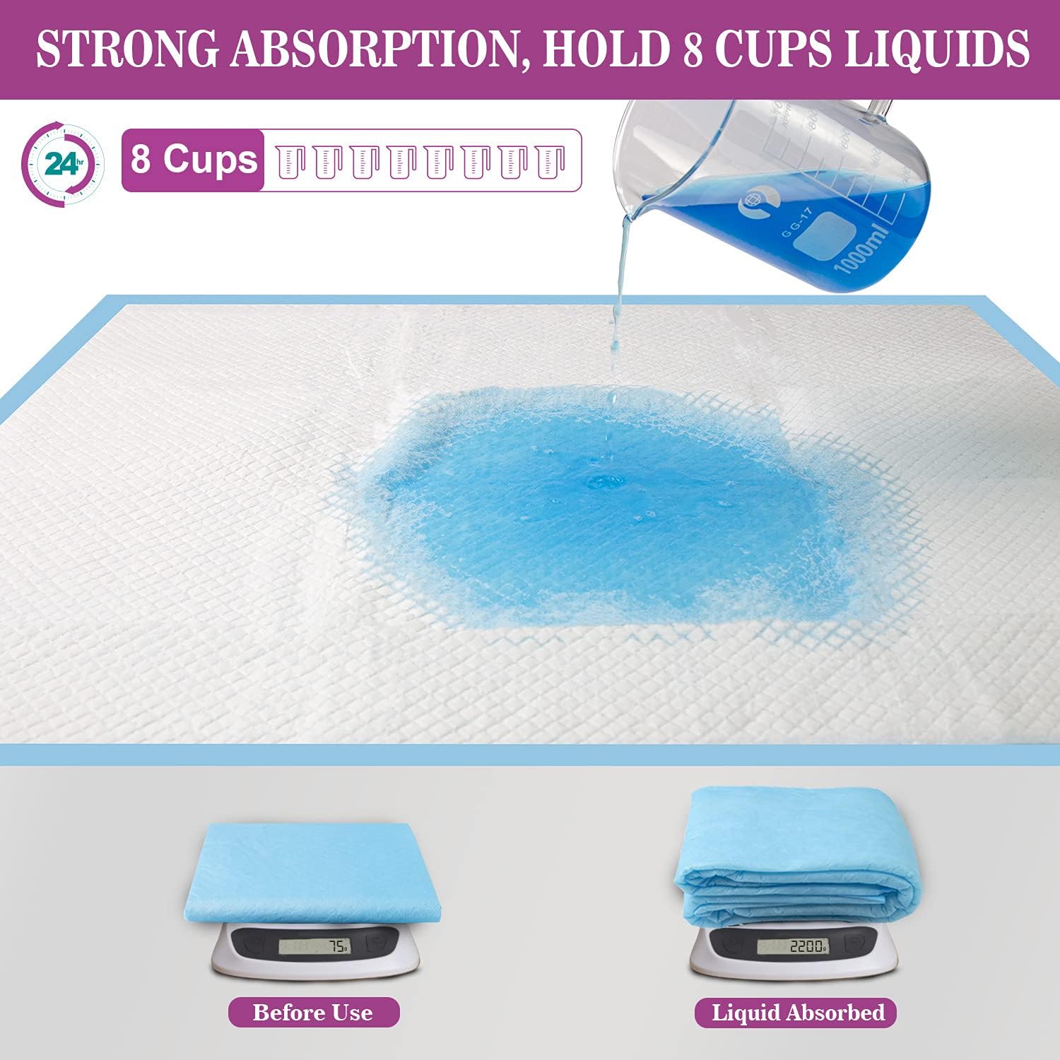 Detalle 2 de IMMCUTE Dog Pee Pads 28x34 XL