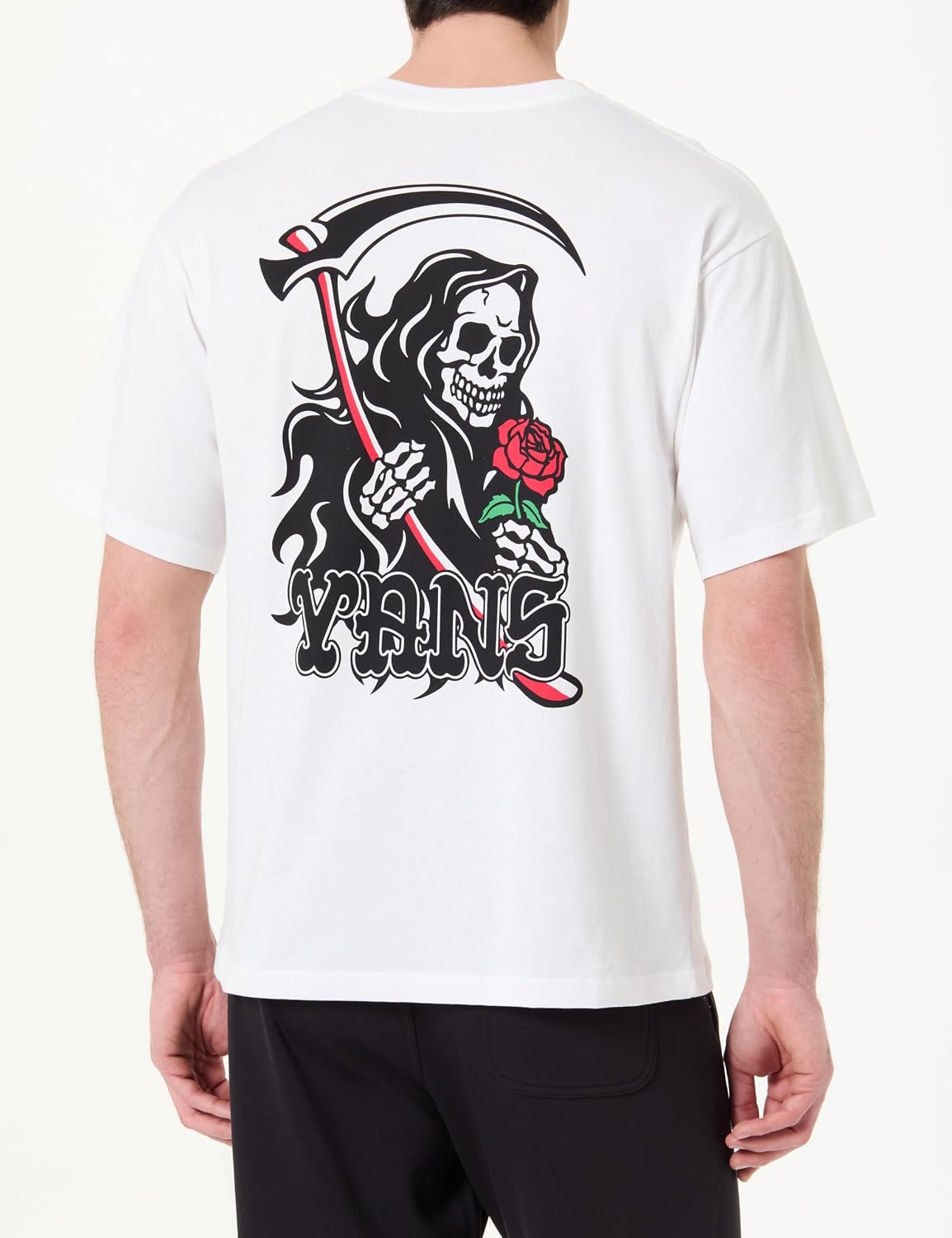 Detalle de Vans So Long Reaper SS Tee T-Shirt da uomo in 100% cotone