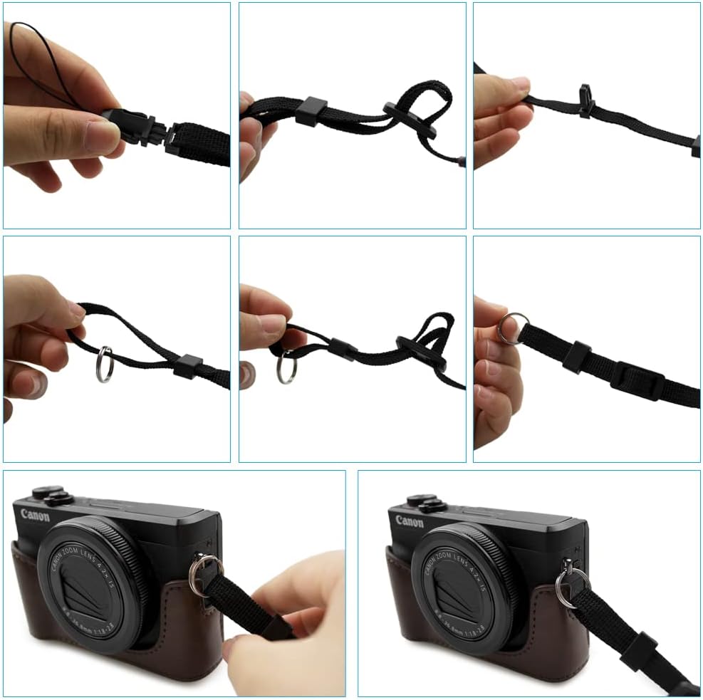 Thumbnail 6 de Rieibi G7X II / G7X III Vintage Leather Camera Case for Canon PowerShot G7 X Mark II / Mark III