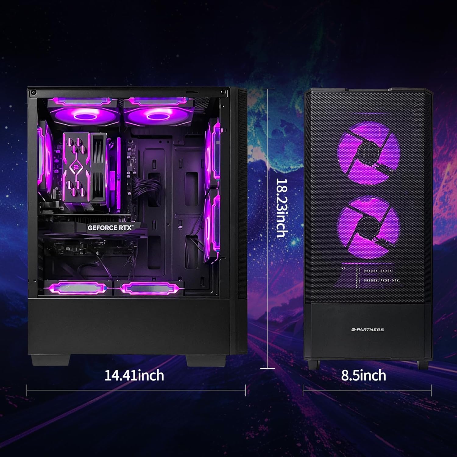Thumbnail 4 de ZYNEEX Prebuilt Gaming Desktop PC with Ryzen 5 5500, RTX 3050, 16GB RAM and 1TB NVMe