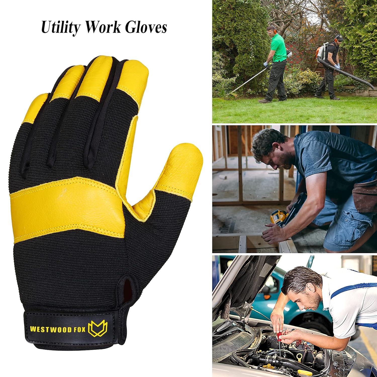 Thumbnail 5 de Gardening Working Gloves Thorn‑proof Leather Gloves (L)