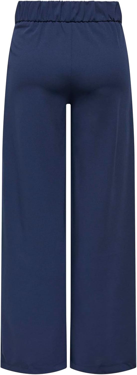 Detalle de JACQUELINE de YONG Damenhose JDYGEGGO – weites Beinschnitt, Taille mittlere, Ton-in-Ton-Nähte