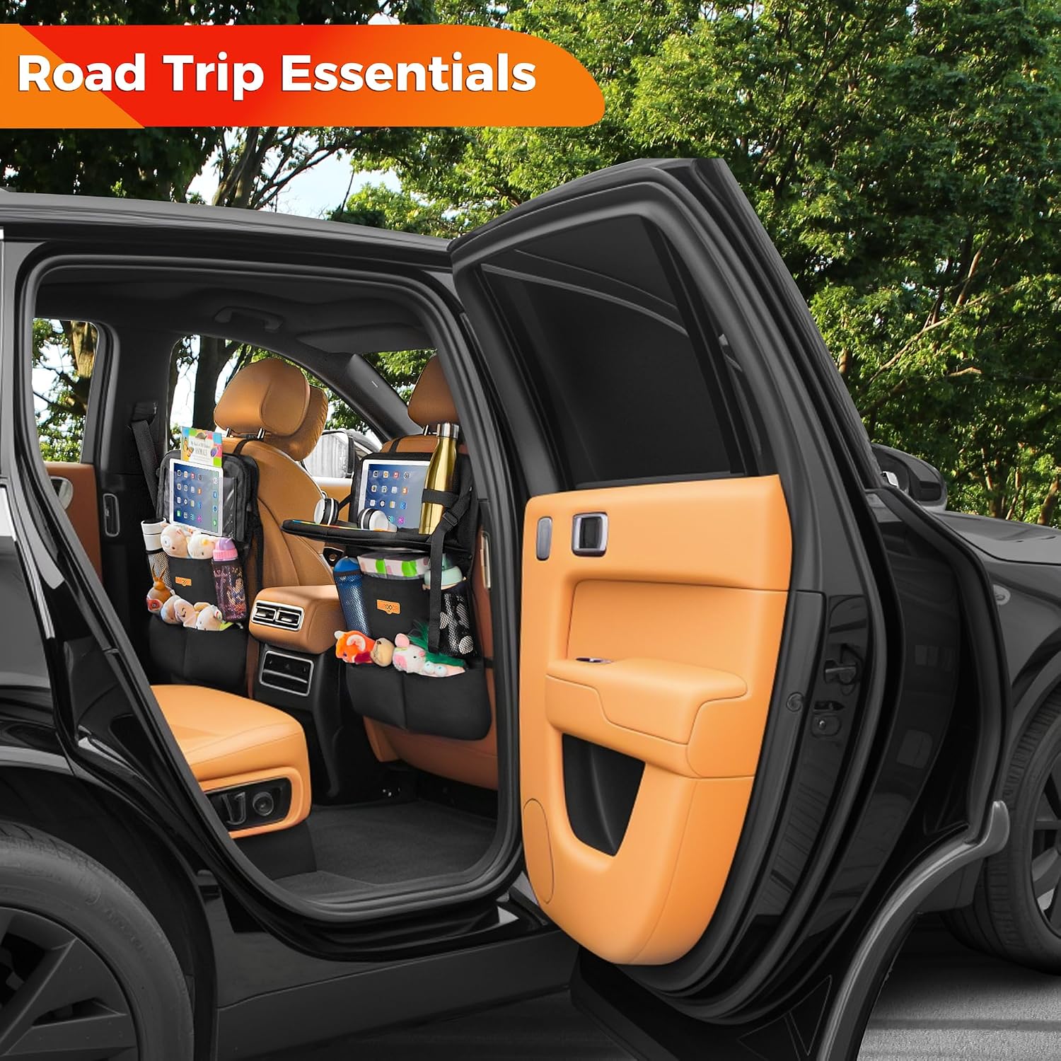 Thumbnail 5 de SURDOCA Car Seat Organiser with Foldable Tray