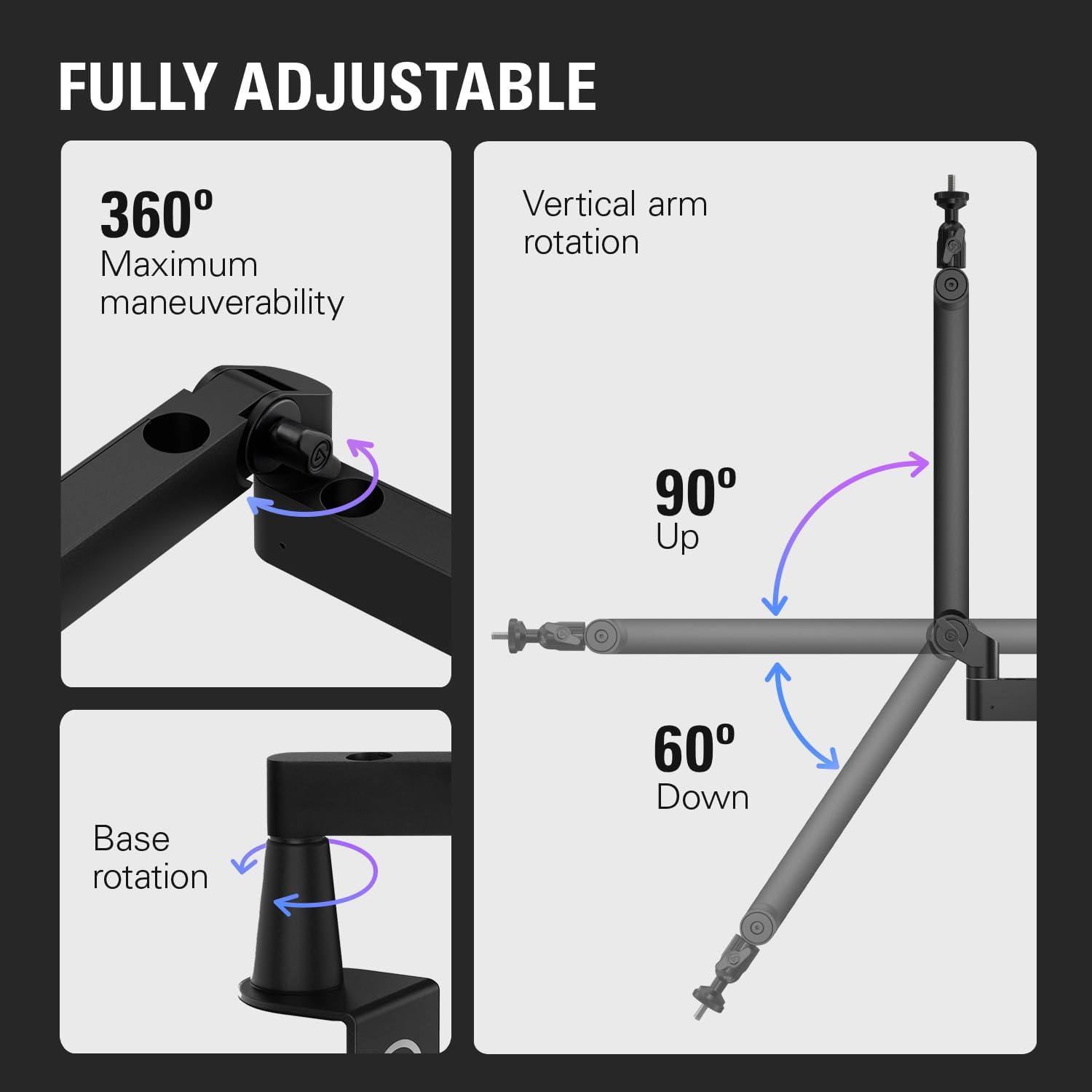 Thumbnail 3 de Elgato microphone boom arm, all-metal