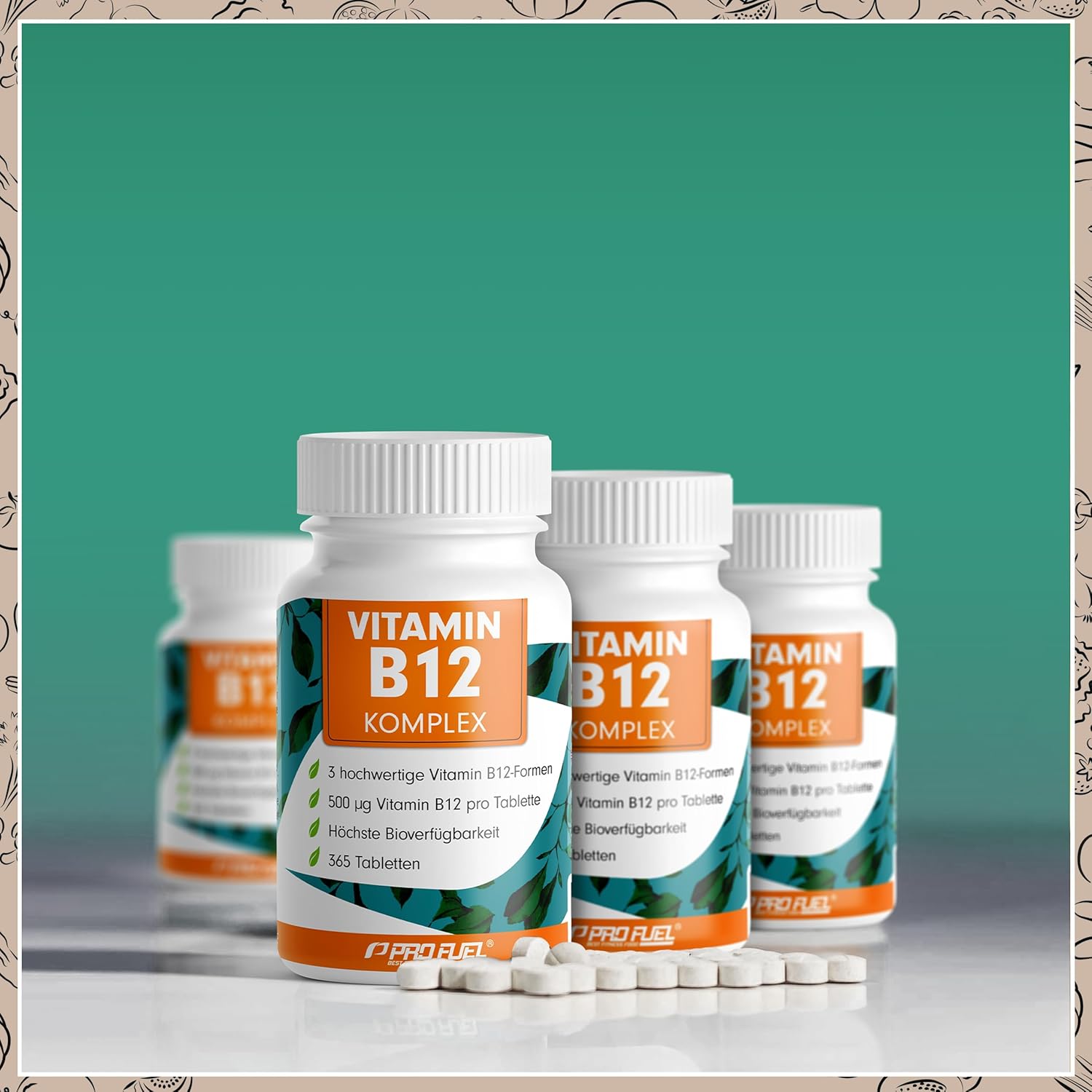 Thumbnail 3 de Vitamin B12 Komplex 500 µg 365 Tabletten
