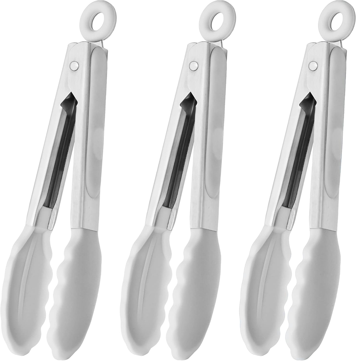 Thumbnail 6 de HINMAY Small Silicone Tongs 7‑Inch set of 3 🍴