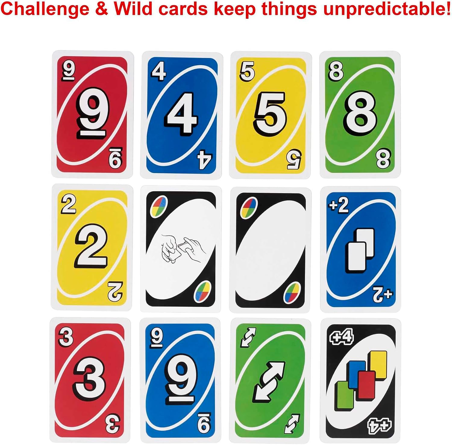 Thumbnail 4 de UNO Deluxe card game for 2-10 players