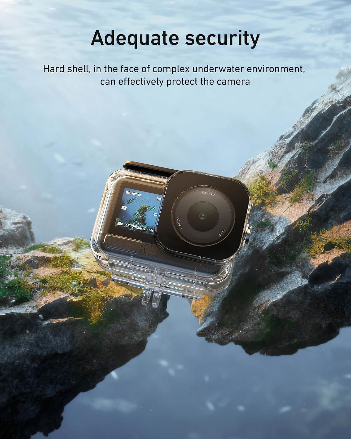 Thumbnail 3 de TELESIN Anti-Fog Waterproof Case for DJI Osmo Action 6: 60m/196ft Underwater Housing