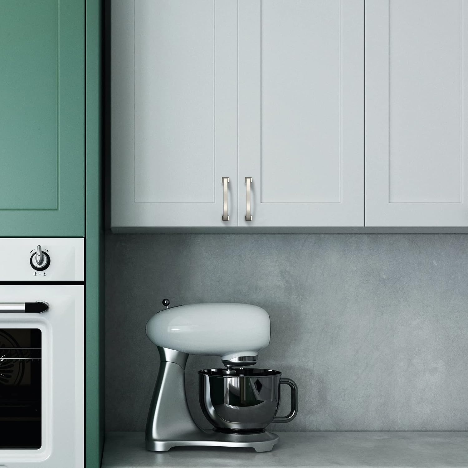 Detalle de Asidrama cabinet pulls, 4-inch spacing