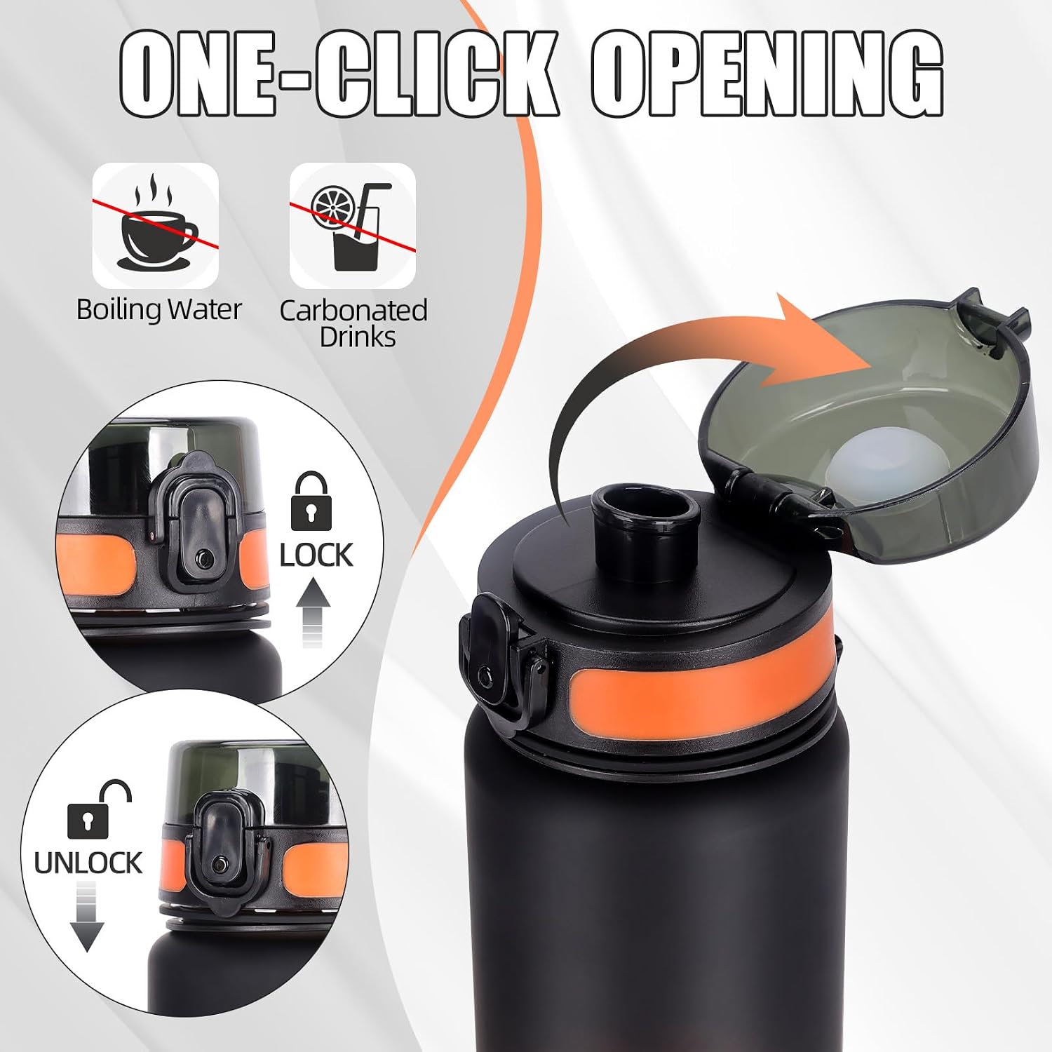 Thumbnail 1 de Gobravio Water Bottle 1L leakproof sports bottle