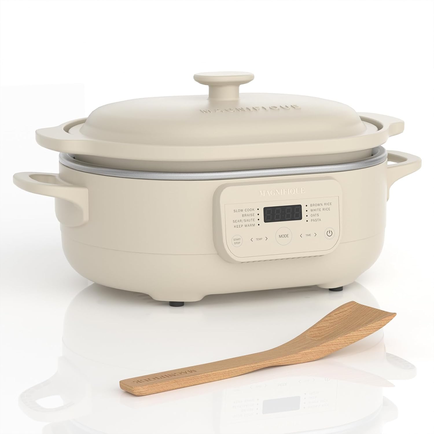 Detalle de MAGNIFIQUE Experience Delight 4 Quart Programmable Slow Cooker & 8-in-1 Multi Cooker (Oatmeal)
