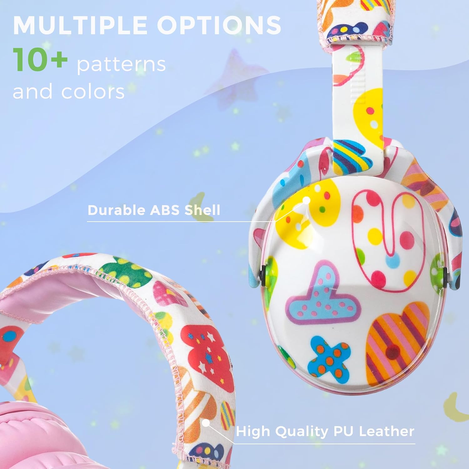 Detalle de PROTEAR Kids Ear Defenders: Hearing Protection for Toddlers, Kids and Teens (Pink Band)