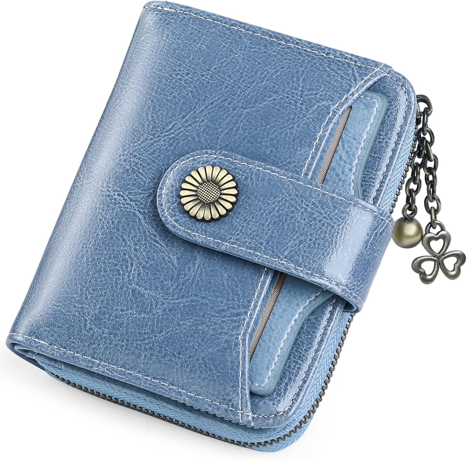 Detalle de SENDEFN RFID small bifold wallet 10 x 12 cm