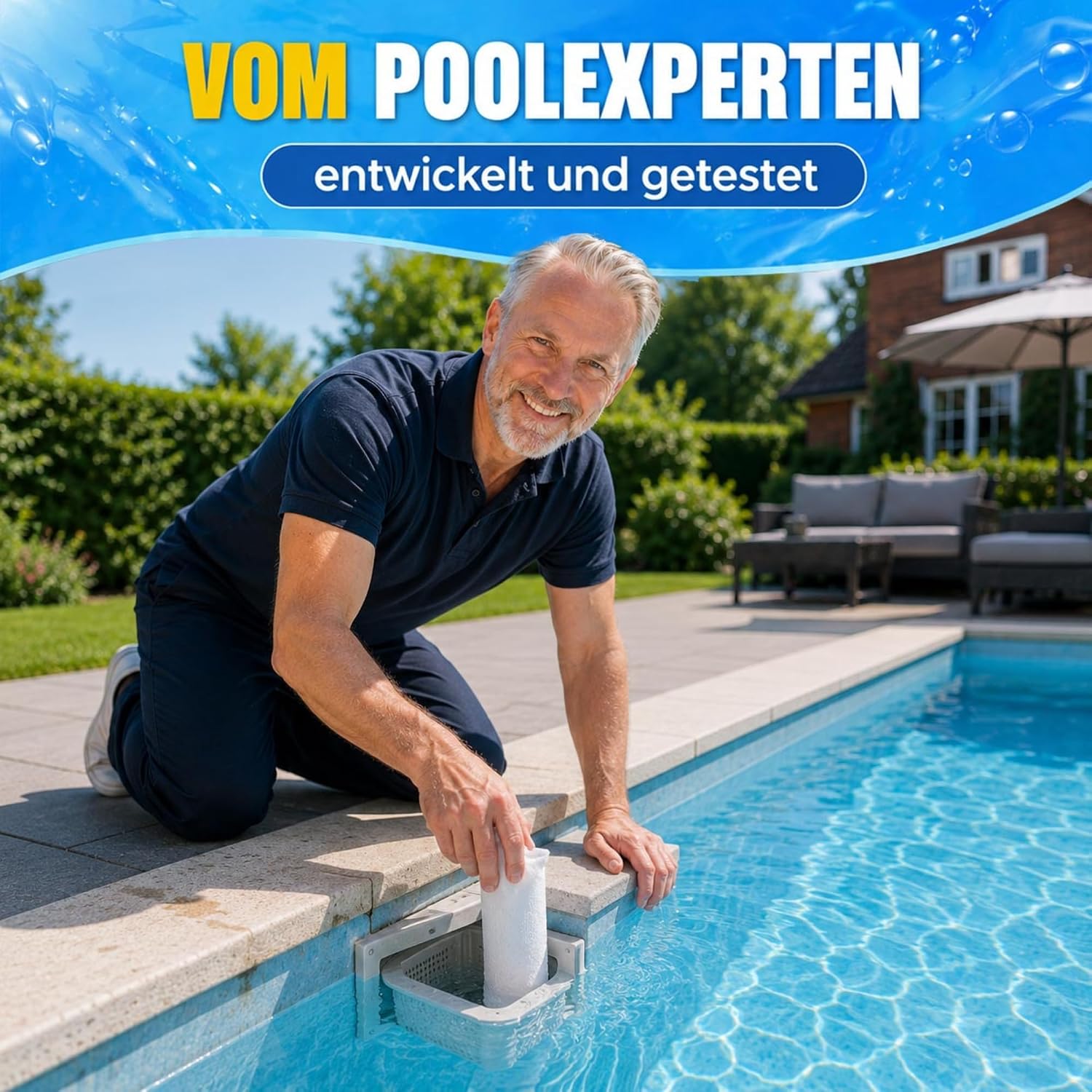 Thumbnail 6 de TerraUno Flockungsmittel Pool Kartuschen – 8 Stück 125 g | klares Wasser mit Sandfilter