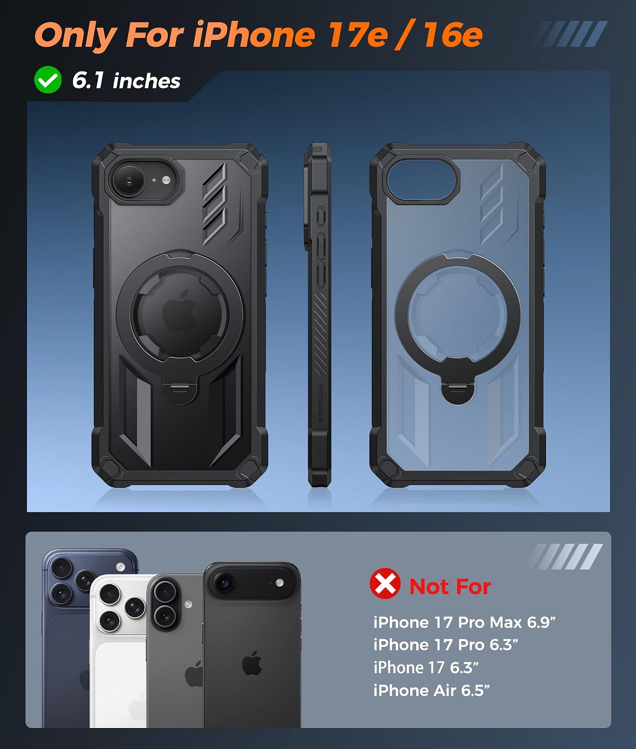Detalle 2 de FNTCASE iPhone 17e/16e Case with MagSafe