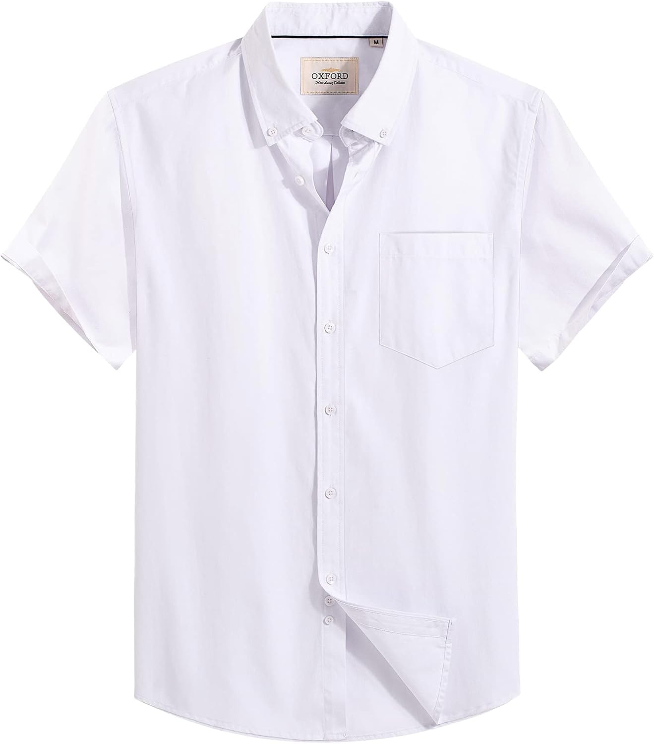 Thumbnail 3 de J.VER Hemd Herren Kurzarm – Oxford Button-Down, Regular Fit, mit Brusttasche