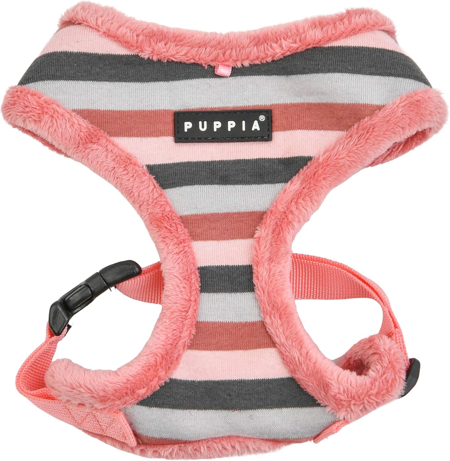 Detalle de Puppia Bryson Harness A – szelki dla małego psa, Indian Pink, rozmiar S