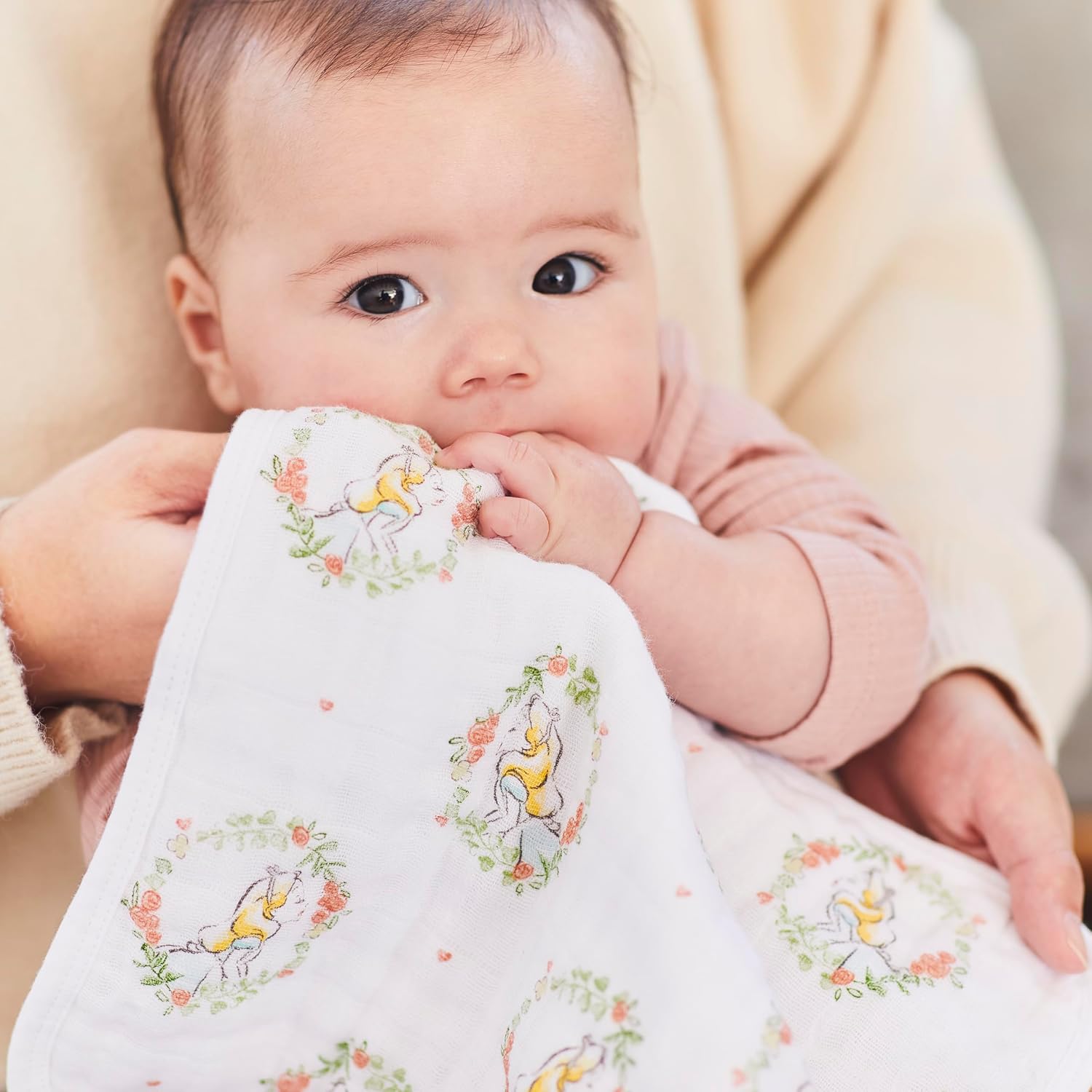 Detalle 1 de aden + anais WCADABDAWCC30013DI ガーゼタオル 3枚セット 30×30cm アリス柄
