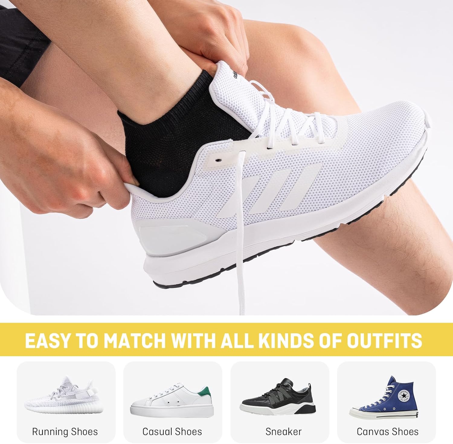 Thumbnail 5 de Effeet Chaussettes Running Homme/Femme – Lot de 6 paires basses respirantes anti-ampoules