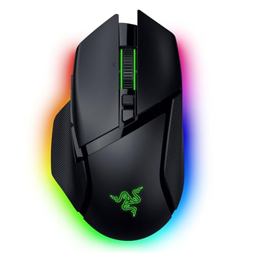 Detalle de Razer Basilisk V3 Pro 35K – kabellose ergonomische Gaming-Maus mit 13 Tasten und Chroma RGB