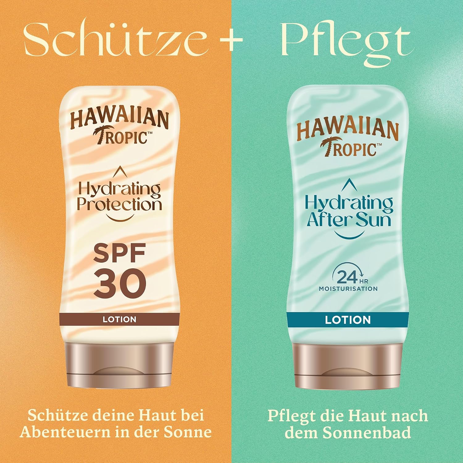 Detalle de Hawaiian Tropic Hydrating Protection Sonnenschutz SPF 30 – wasserfest, 180 ml
