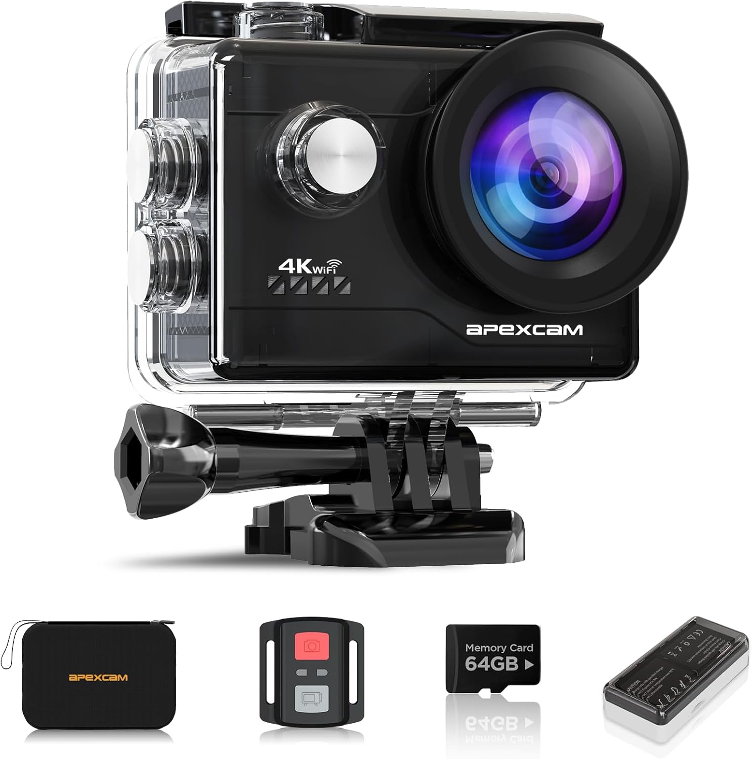 Detalle de Apexcam M80air 4K 60FPS action camera