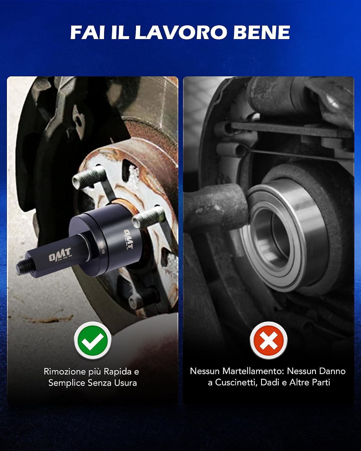 Thumbnail 3 de Orion Motor Tech 24 Pezzi Set Estrattore Cuscinetti Ruota – Rimozione e Installazione Sicura per Cuscinetti Anteriori