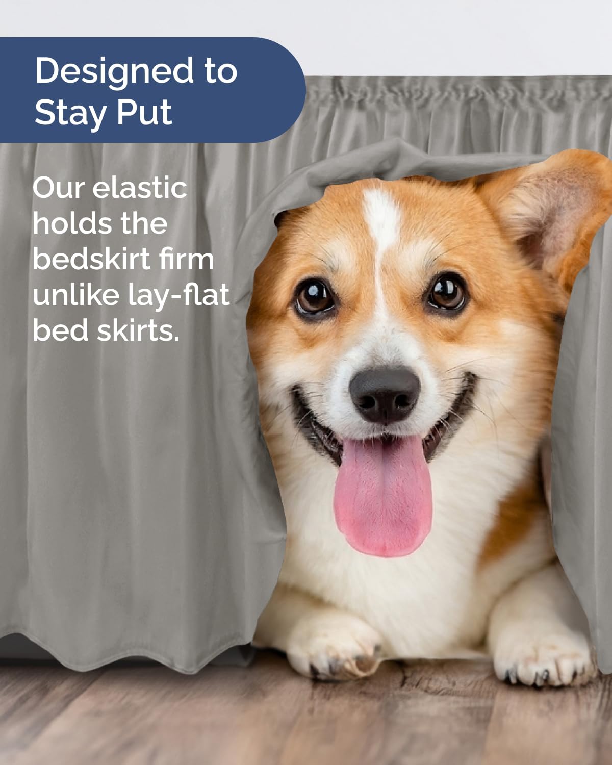 Thumbnail 6 de CGK Unlimited King dust ruffle bed skirt