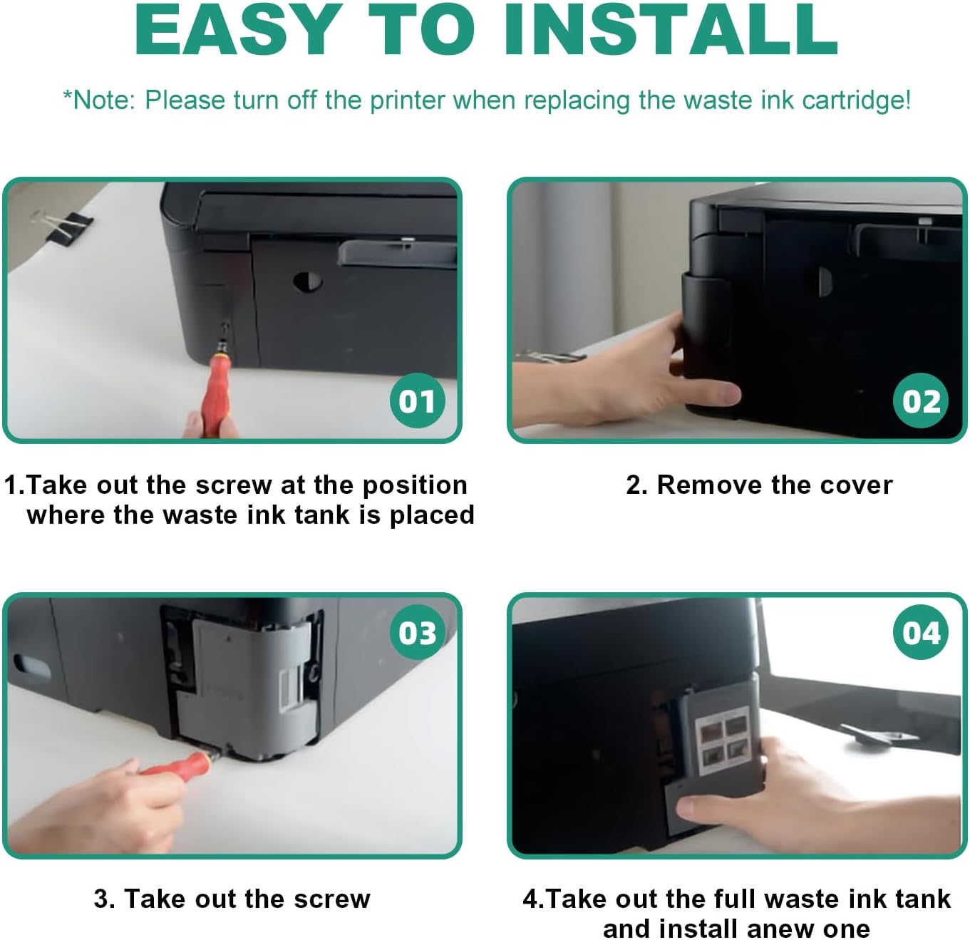 Detalle 2 de Mintink T04D1 Ink Maintenance Box for Epson ET, WF and XP Printers