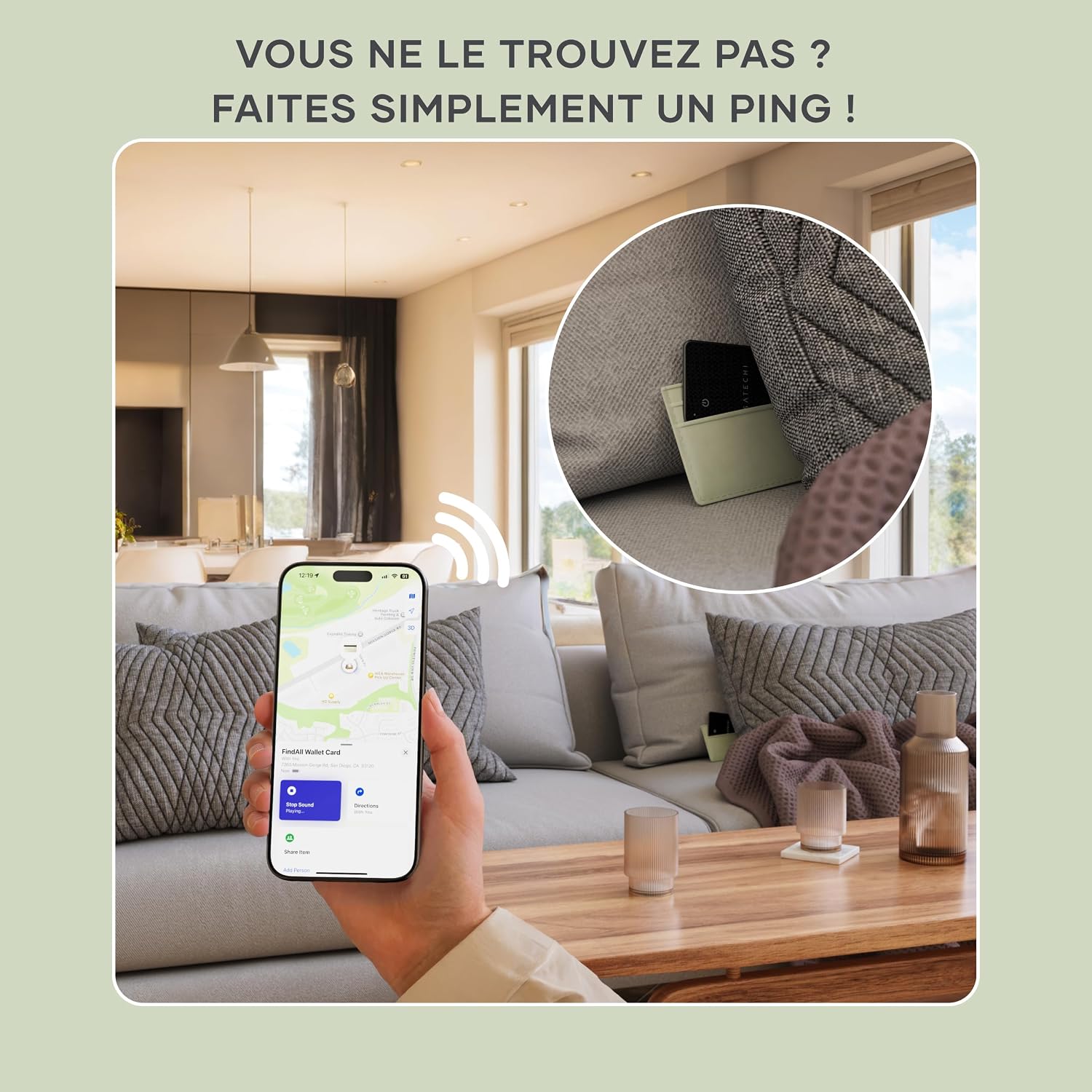 Thumbnail 3 de SATECHI FindAll Wallet Tracker 220 mAh