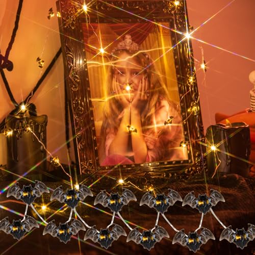 Detalle de Eambrite Halloween string lights, 3-piece set