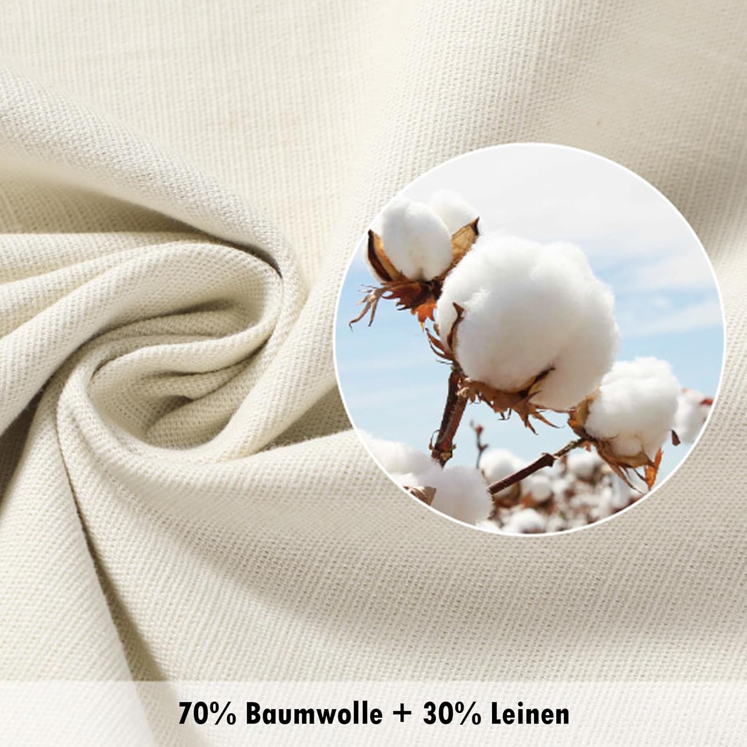 Thumbnail 5 de Puimentiua Leinenhose Herren – Lange, leichte Sommerhose im Slim Fit aus Baumwoll-Leinen-Mischung (S–3XL)