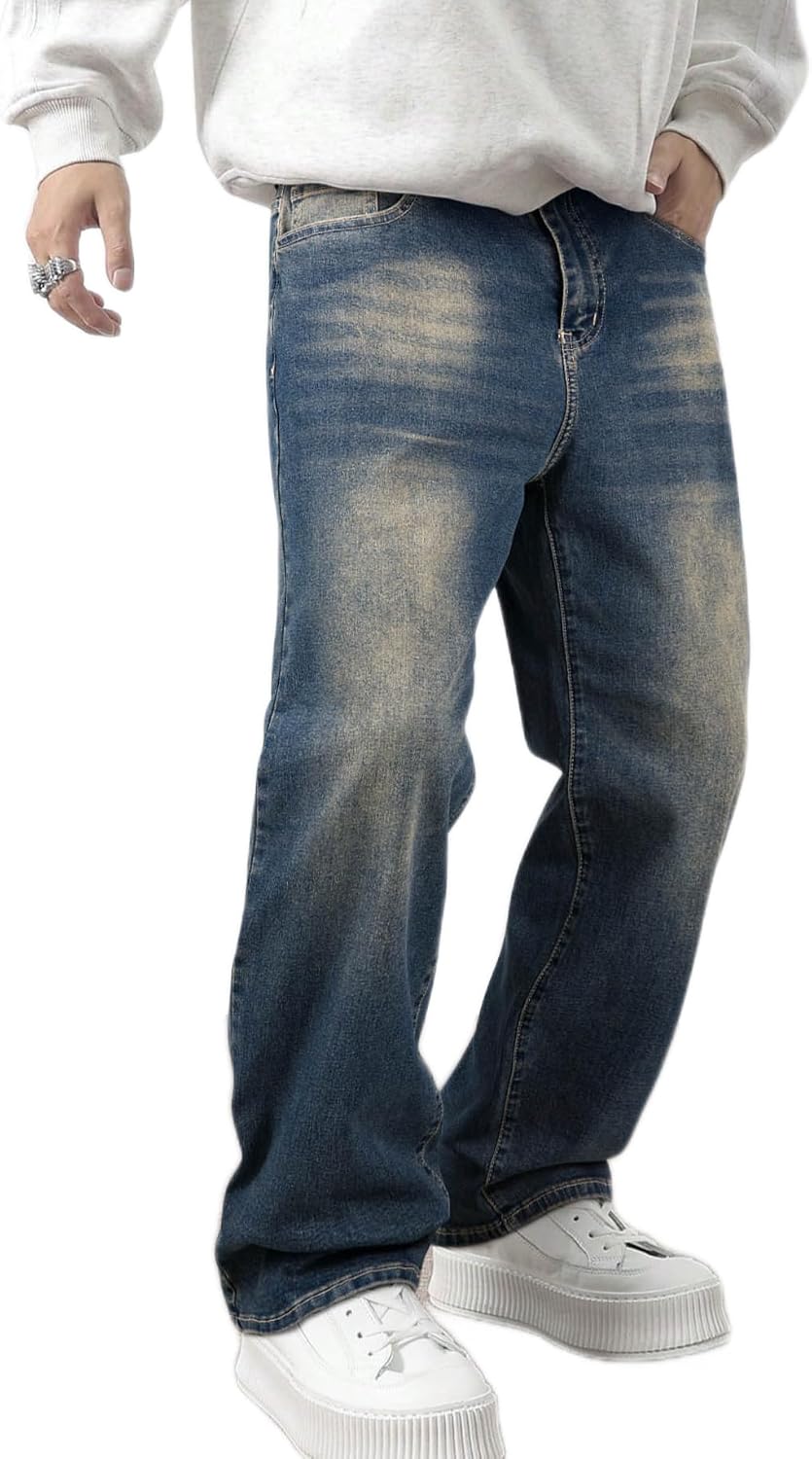 Thumbnail 6 de JMIERR Herren Baggy Jeans Y2K Denim S–3XL