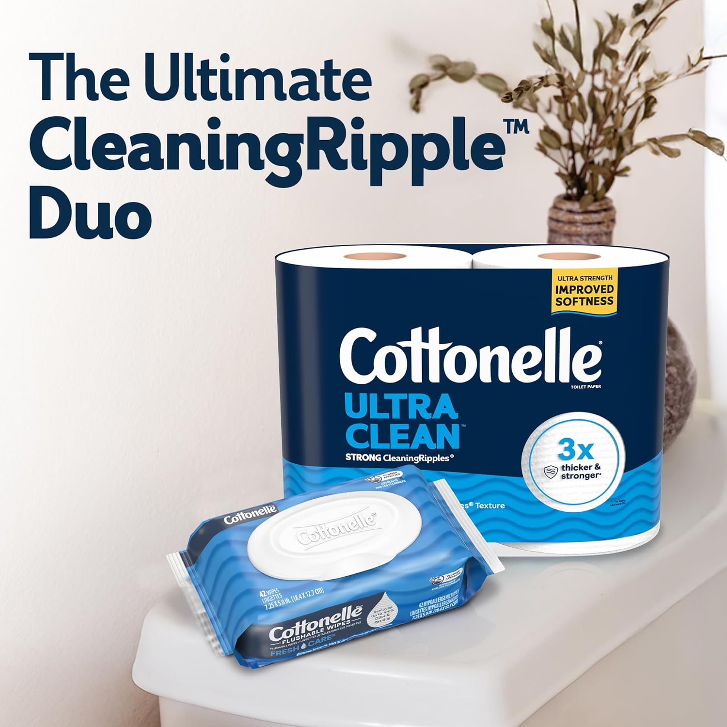 Thumbnail 6 de Cottonelle ultra clean toilet paper 24 rolls