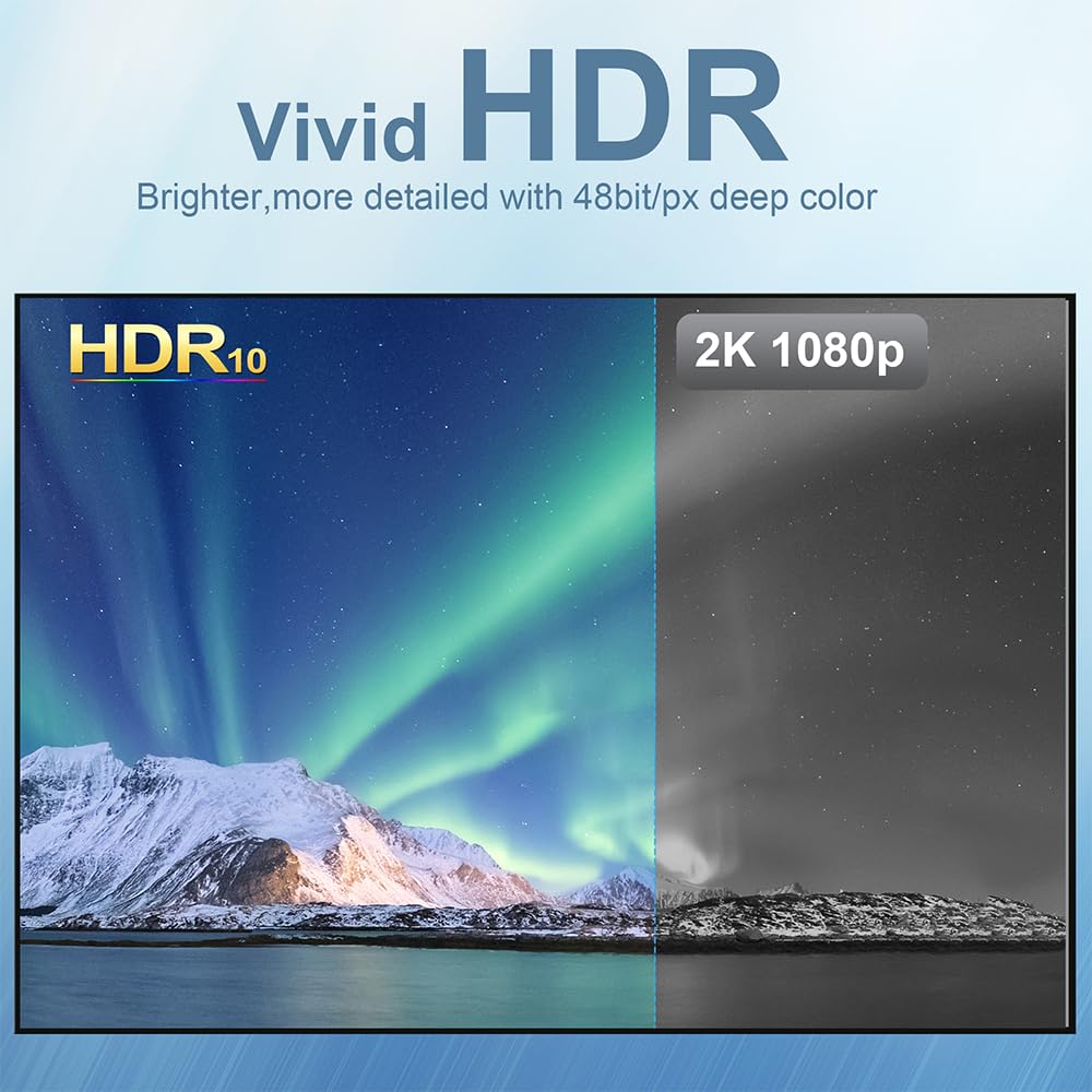 Thumbnail 2 de Angusplay USB-C to HDMI 2.1 Cable (3.3ft) – 8K@60Hz / 4K@144Hz, Thunderbolt 3/4 to HDMI, HDR10 & HDCP 2.3