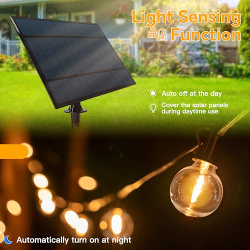 Thumbnail 1 de Hopexy 15M Solar Festoon Lights Outdoor with 20+1 G40 Bulbs