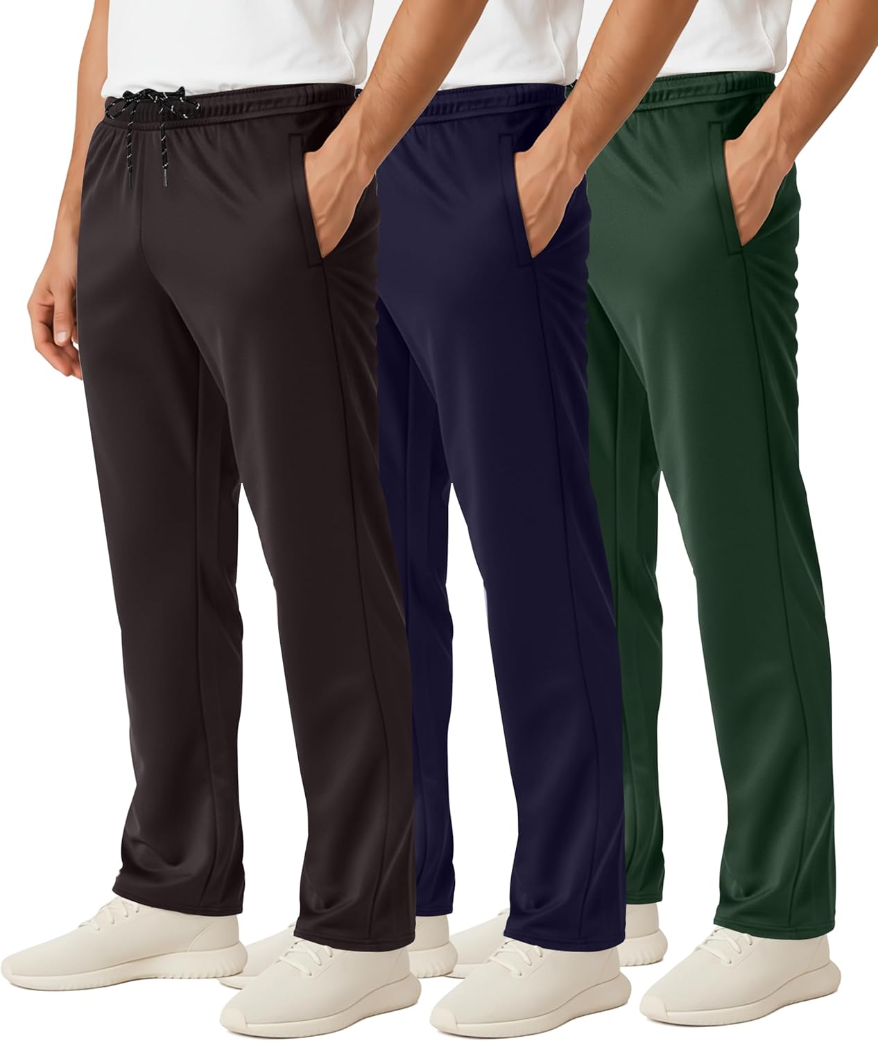 Thumbnail 1 de Real Essentials Men's Mesh Sweatpants, 3-Pack